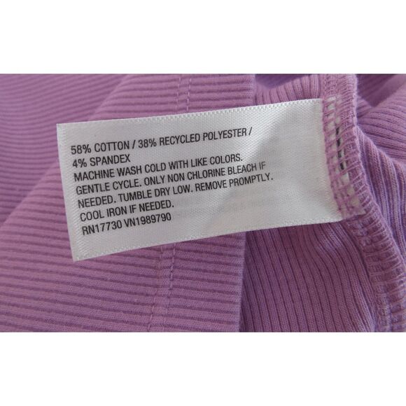 Wild Fable Ribbed Purple Crop Tank Top XL - Picture 4 of 4